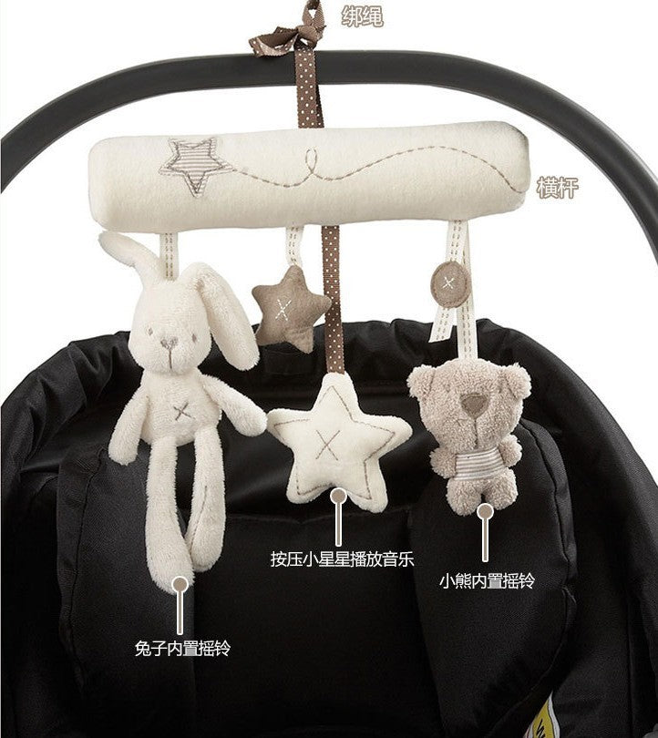Soft Infant Toddler Rattles for Stroller and Crib