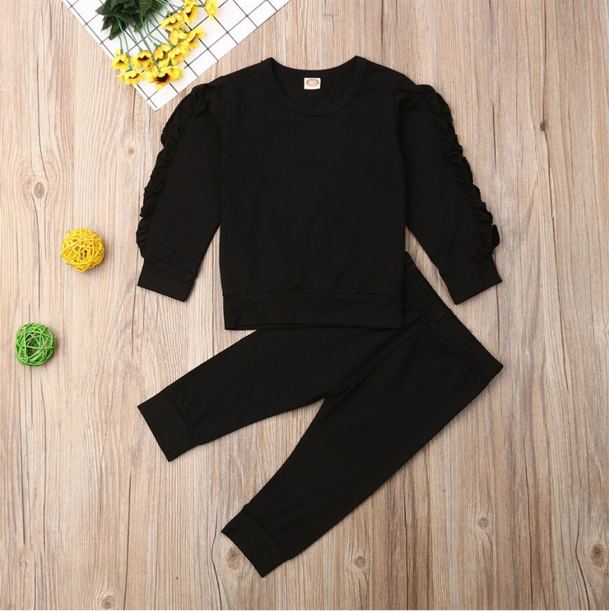 Newborn Ruffles Jumper Outfit Set: Fall Clothes