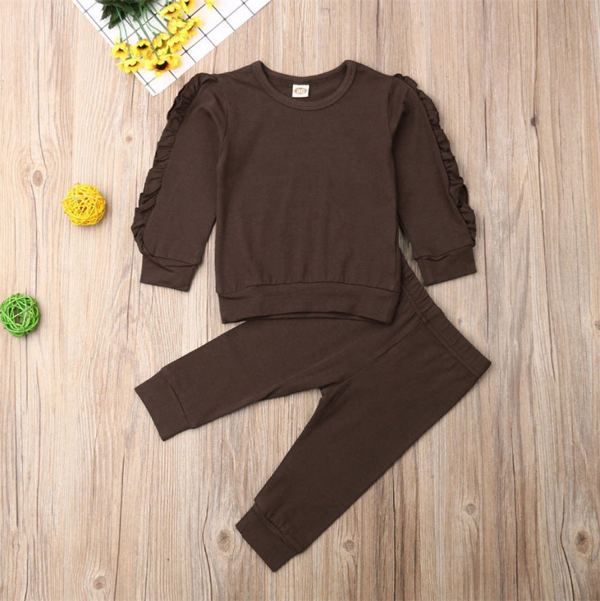 Newborn Ruffles Jumper Outfit Set: Fall Clothes