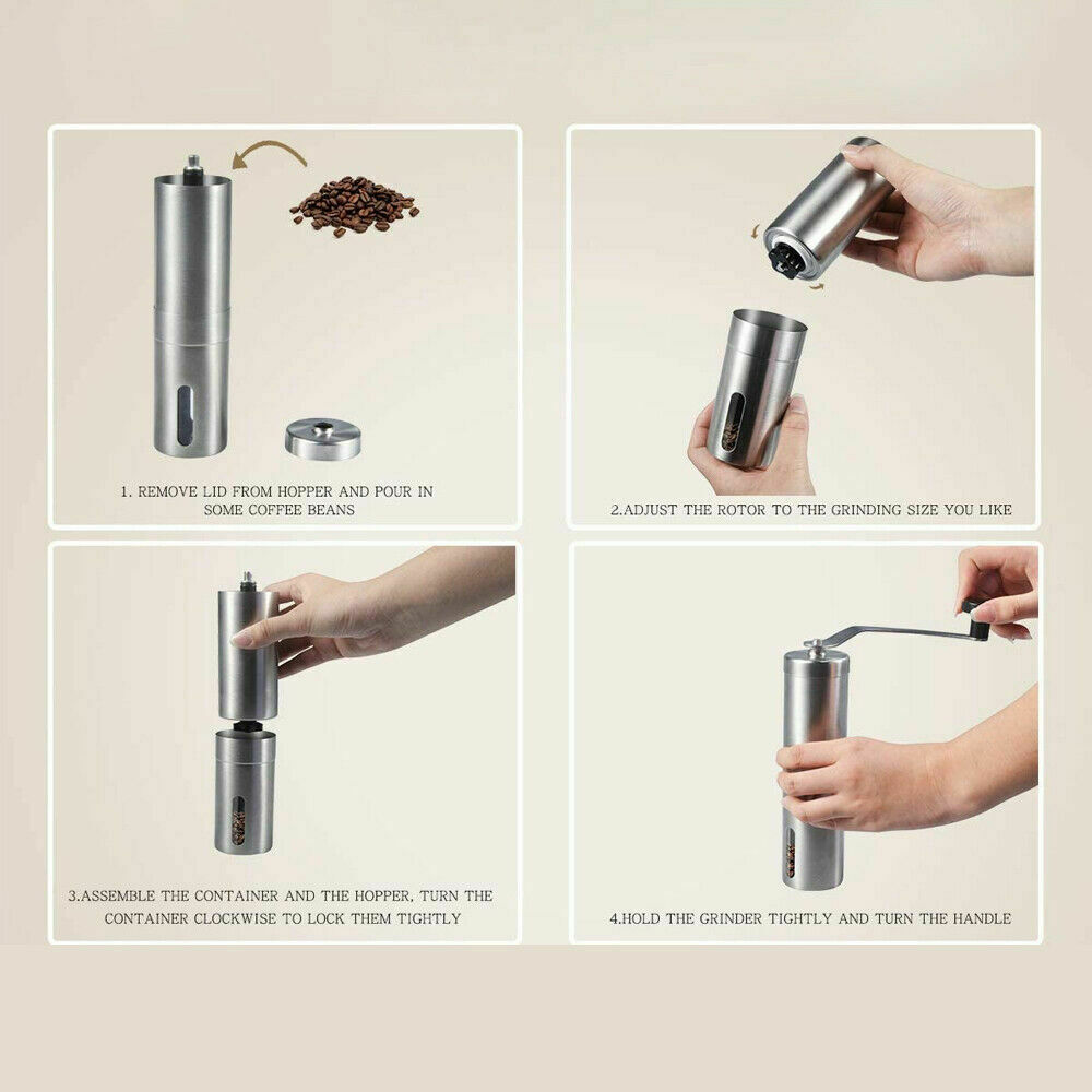 Portable Stainless Steel Coffee Grinder