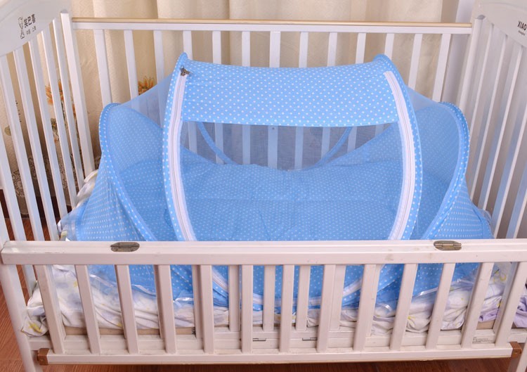 Foldable Baby Bed Net with Pillow Set