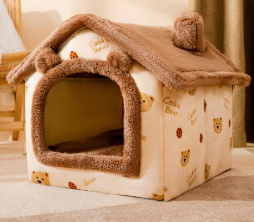 Foldable Pet House Bed