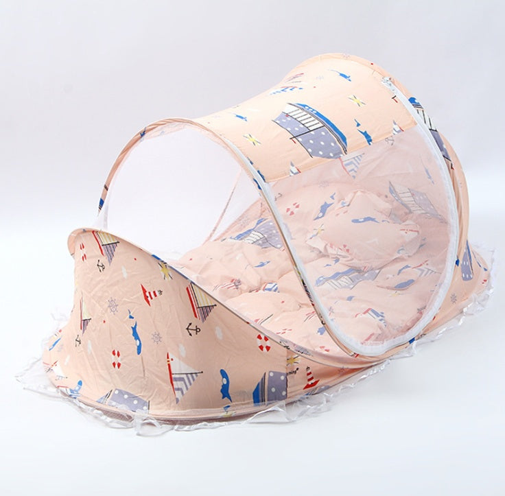 Foldable Baby Bed Net with Pillow Set