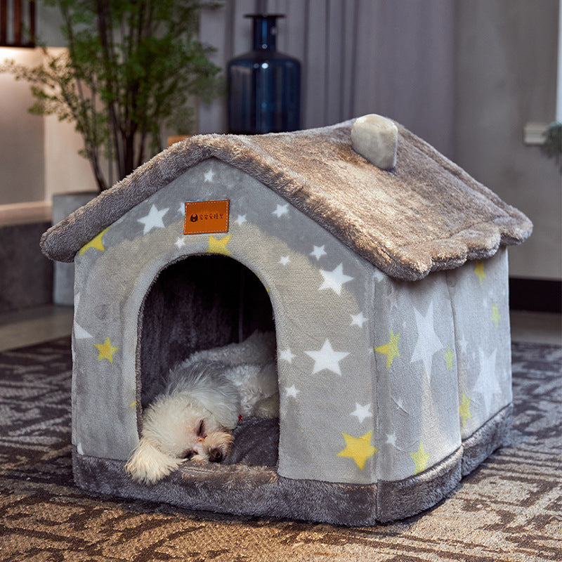 Foldable Pet House Bed