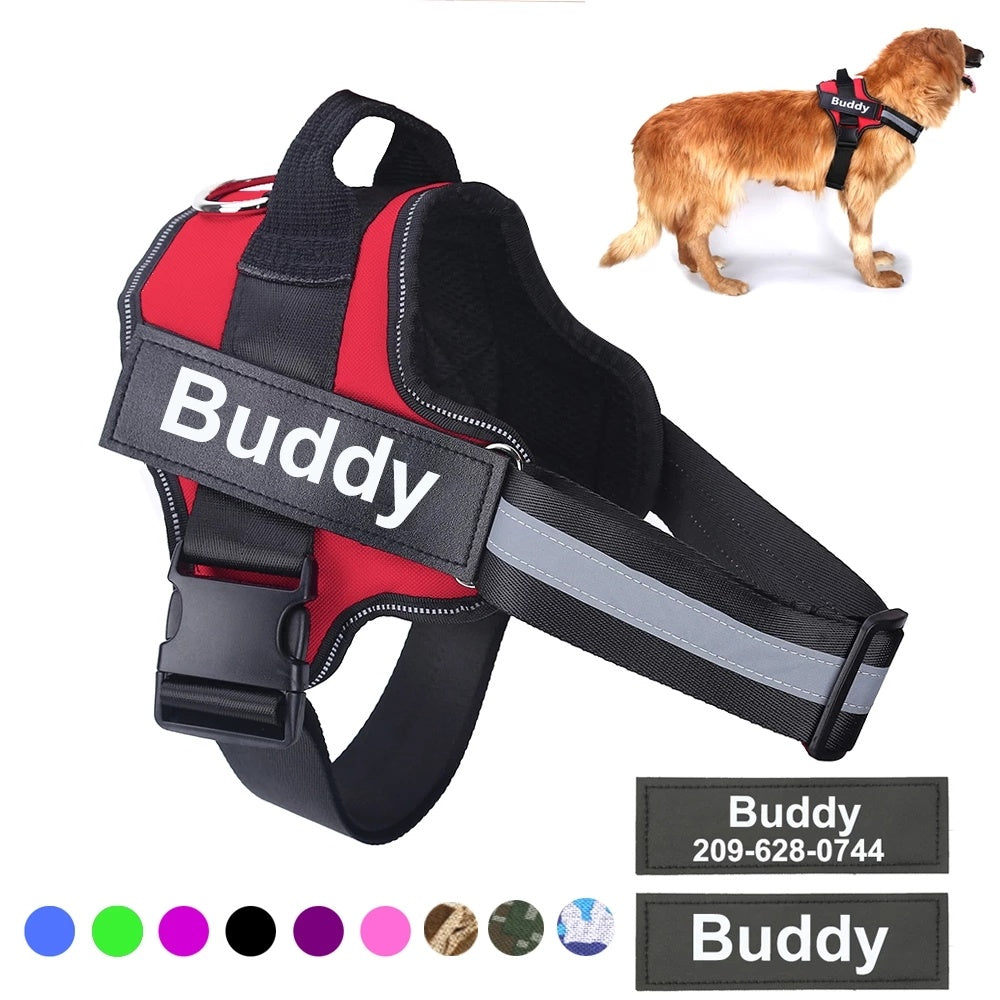 Personalized Reflective Dog Harness Vest