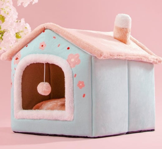 Foldable Pet House Bed