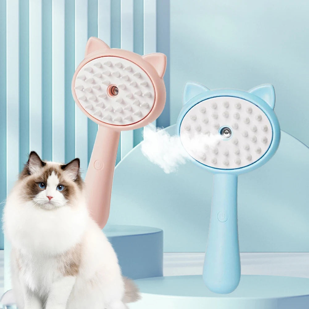 Rechargeable Self-Cleaning Pet Grooming Brush